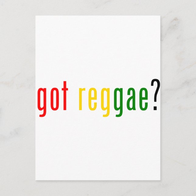 Cartão Postal tem reggae? (Frente)