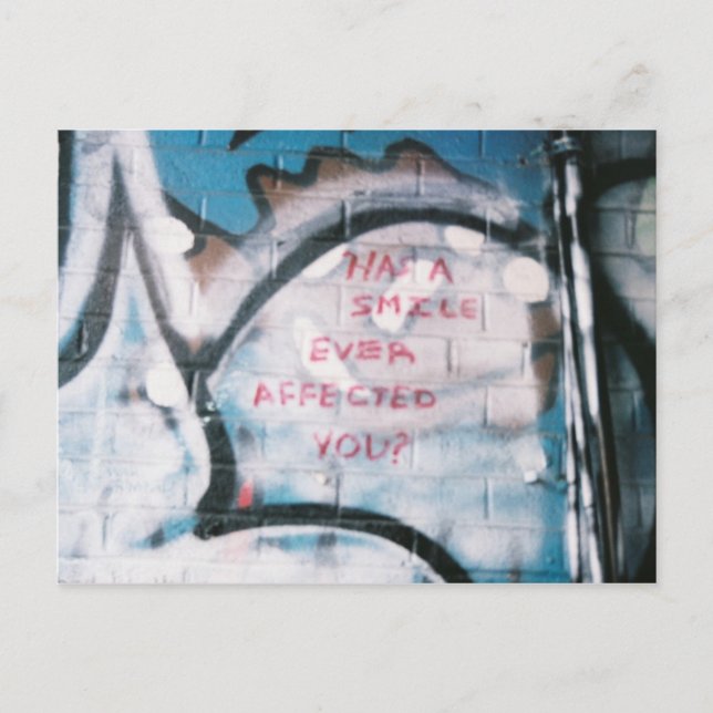 Cartão Postal Tem um sorriso? (Frente)