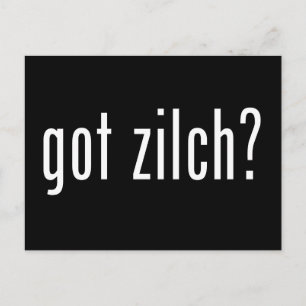 Cartão Postal tem zilch?