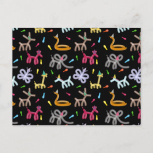 Cartão Postal Tema de Festa Infantil com Animais de Balão