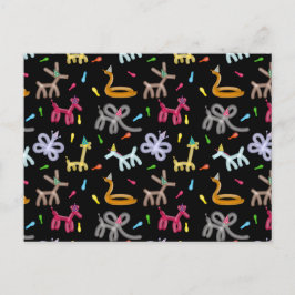 Cartão Postal Tema de Festa Infantil de Animais de Balão