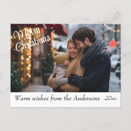 Cartão Postal Tema de Natal Colorido Moderno