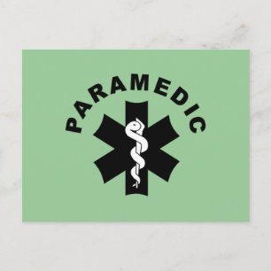 Cartão Postal Tema de Paramédico