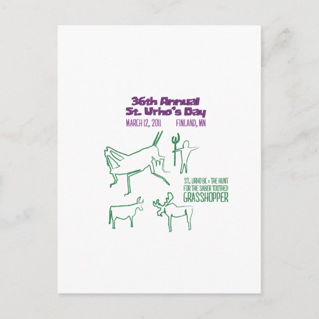 Cartão Postal Tema de Urho em 2011 (Frente)