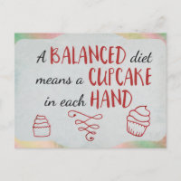 Tema do Cupcake de Dieta Equilibrada