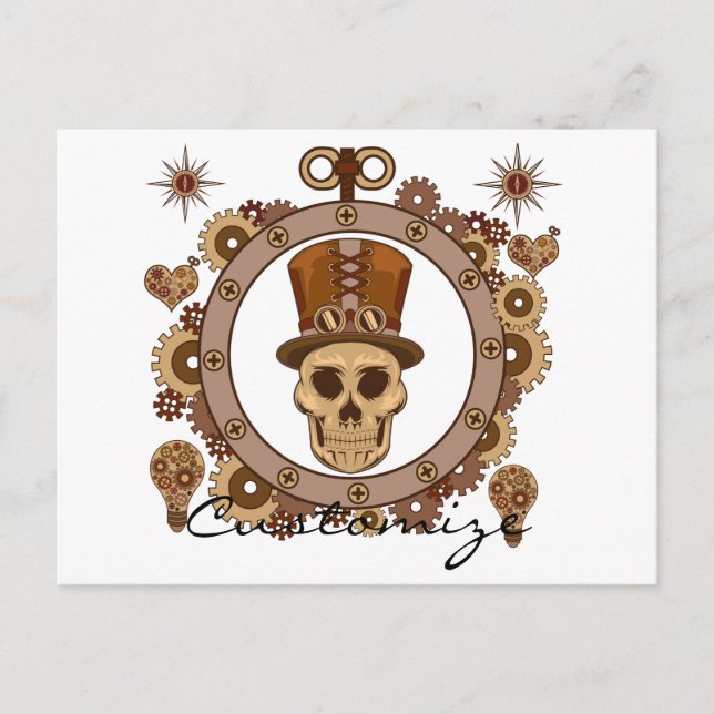 Cartão Postal Tema Steampunk Top Hull Thunder_Cove (Frente)