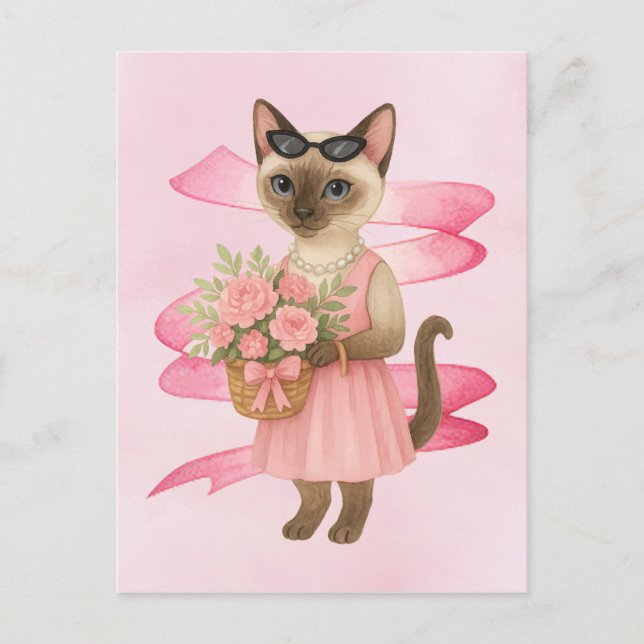 Cartão Postal Temático "Sensibilização do Cancer da Mama" (Frente)