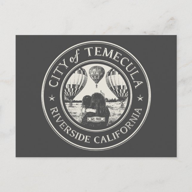 CARTÃO POSTAL TEMECULA RIVERSIDE CALIFÓRNIA (Frente)
