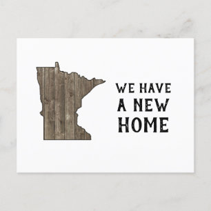 Cartão Postal Temos uma nova casa, Minnesota Rustic Farmhouse