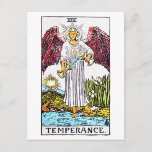 Cartão Postal temperança tarot