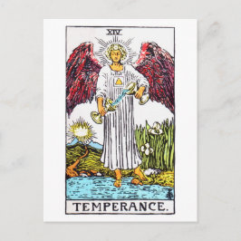 Cartão Postal temperança tarot