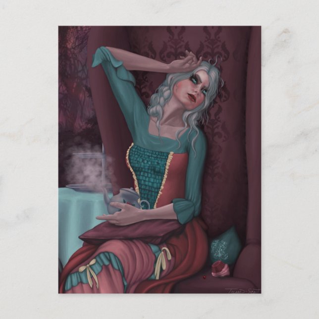 Cartão Postal Tempest em um bule (Frente)