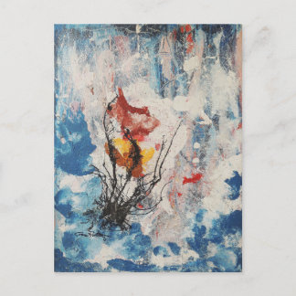 Cartão Postal Tempestade -Abstrato por Gene Foltuz Mini Impressã