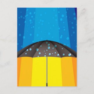Cartão Postal Tempestade de chuva em um dia ensolarado