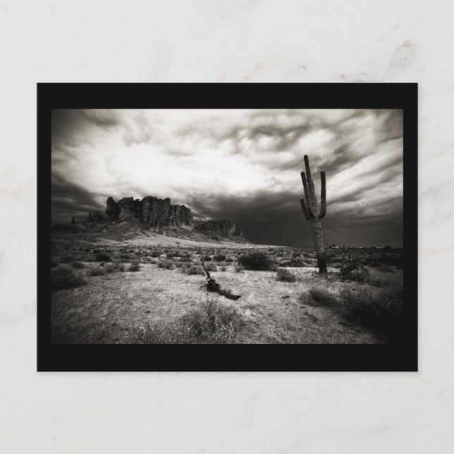 Cartão Postal Tempestade de Verão nas Montanhas de Superstição (Frente)