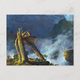 Cartão Postal Tempestade nas montanhas pela Igreja Frederic Edwi