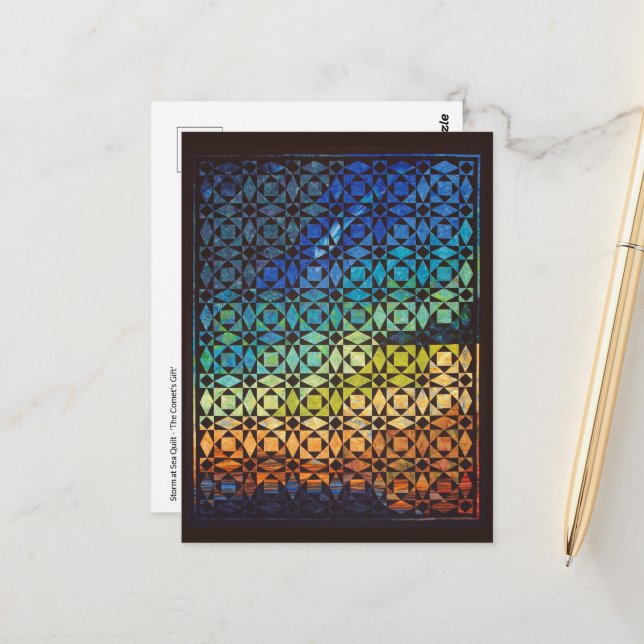 Cartão Postal Tempestade no cartão-postal de solto marítimo (Frente/Verso In Situ)