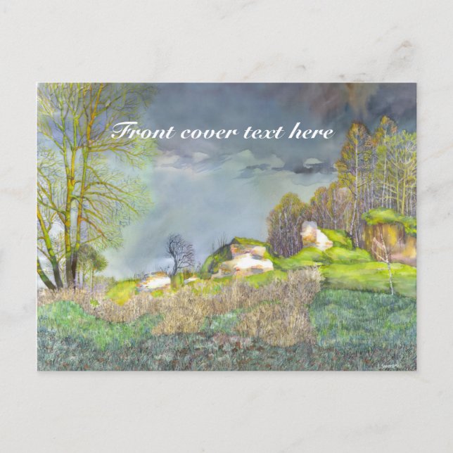Cartão Postal tempestade primavera (Frente)