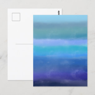 Cartão Postal Tempestade Skies Abstrato Art