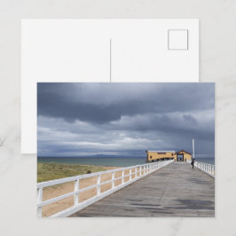 Cartão Postal Tempestade Sobre o Pier de Queenscliff