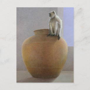 Cartão Postal Temple Monkey