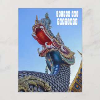 Cartão Postal Templo Azul em Chiang Rai Tailândia