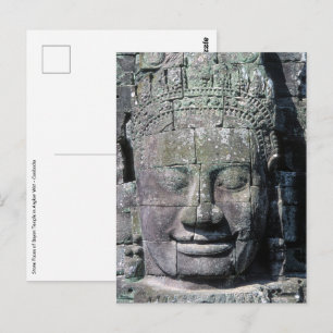 Cartão Postal Templo Bayon em Angkor Wat - Camboja