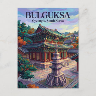Cartão Postal Templo Bulguksa Coreia do Sul