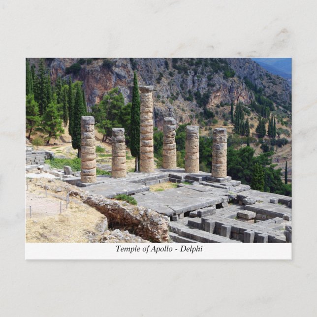 Cartão Postal Templo de Apolo - Delphi (Frente)