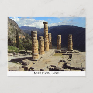 Cartão Postal Templo de Apolo - Delphi