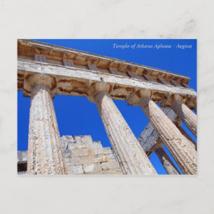 Cartão Postal Templo de Athena Aphaea - Aegina