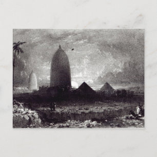 Cartão Postal Templo de Jagannath, gravado por A. Picken, 1837