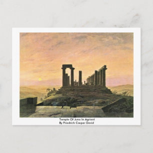 Cartão Postal Templo De Juno Em Agradável