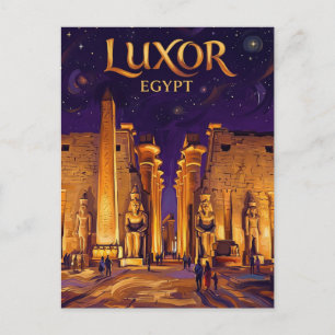 Cartão Postal Templo de Luxor Egito