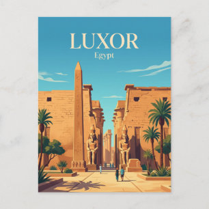 Cartão Postal Templo de Luxor Egito