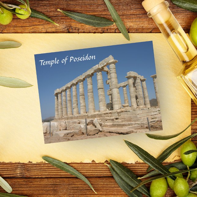 Cartão Postal Templo de Poseidon, Grécia de Atena (Criador carregado)