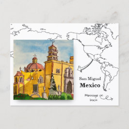 Cartão Postal Templo de San Rafael San Miguel 