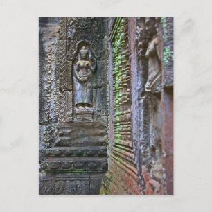 Cartão Postal Templo de Ta Prohm, Província de Siem Reap, Cambo