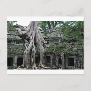 Cartão Postal templo de tenhm no camboja