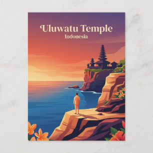 Cartão Postal Templo de Uluwatu Indonésia