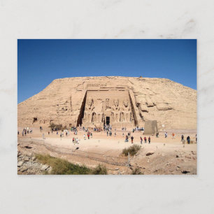 Cartão Postal Templo do Excelente postal de Abu Simbel Aswan, Eg