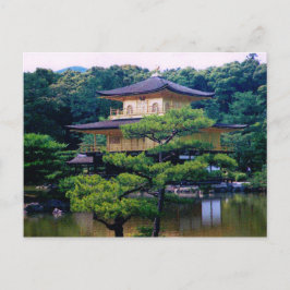 Cartão Postal Templo do Pavilhão do Ouro, Quioto, Japão