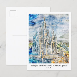 Cartão Postal Templo do Sagrado Coração de Jesus Viagem