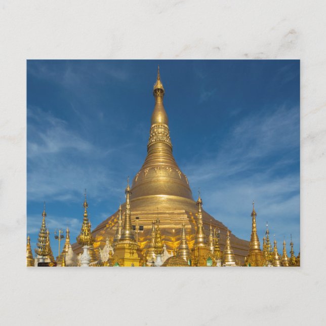 Cartão Postal Templo do Stupa Dourado (Frente)