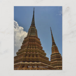 Cartão Postal Templo do Stupa Wat Pho Tailândia Viagem