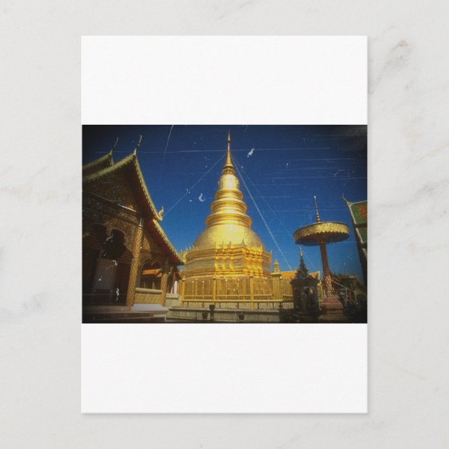 Cartão Postal templo doi suthep em chiangmai (Frente)