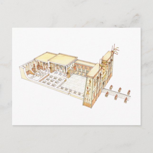 Cartão Postal Templo Egípcio 2 (Frente)