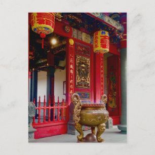 Cartão Postal Templo em Yilan, Taiwan