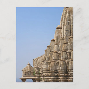 Cartão Postal Templo Jainista no Forte de Chittorgarh, Índia