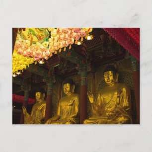 Cartão Postal Templo Jogyesa em Seul, Coreia do Sul